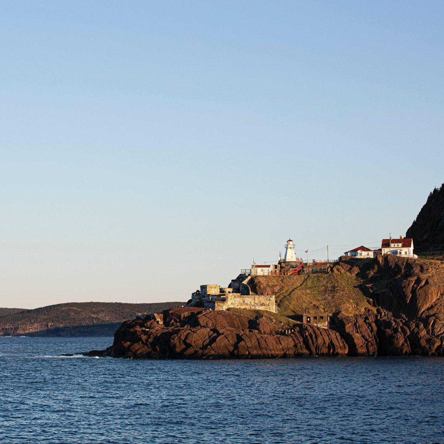 Newfoundland coast with a lighthouse